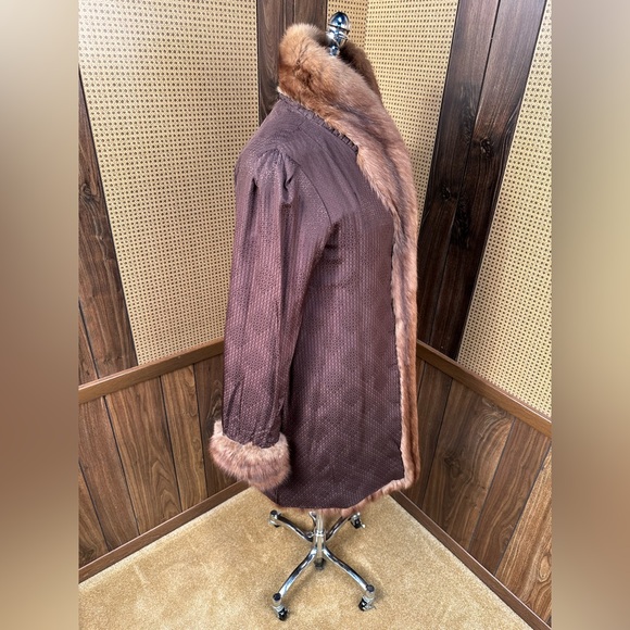 Vintage Russian Sable Fur Coat Jacket Stroller Size Small - Picture 8 of 10